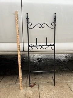 27" Tall Custom Double Finial Slider Slate Holder For 12" Slates with 1/2" side poles