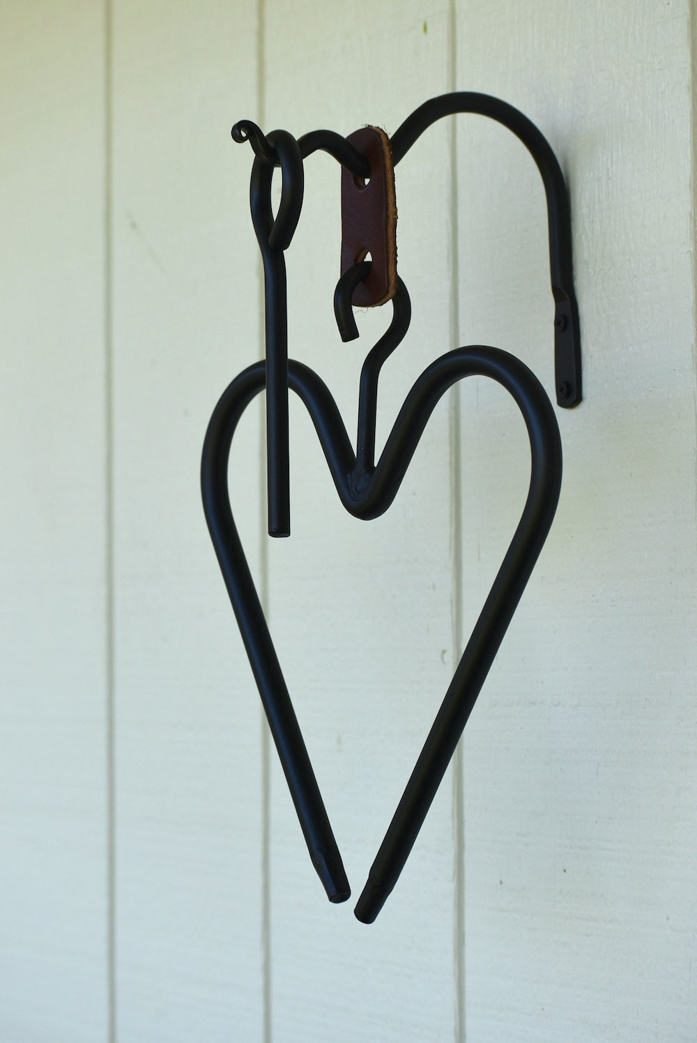 Hand forged Heart Shaped Dinner Bell 11" Wrought Iron Gong