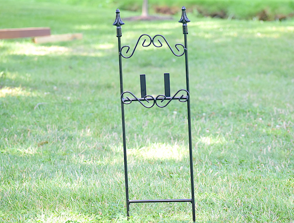 Amish made small Picture Easel - strong sturdy handcrafted wrought iron  stand