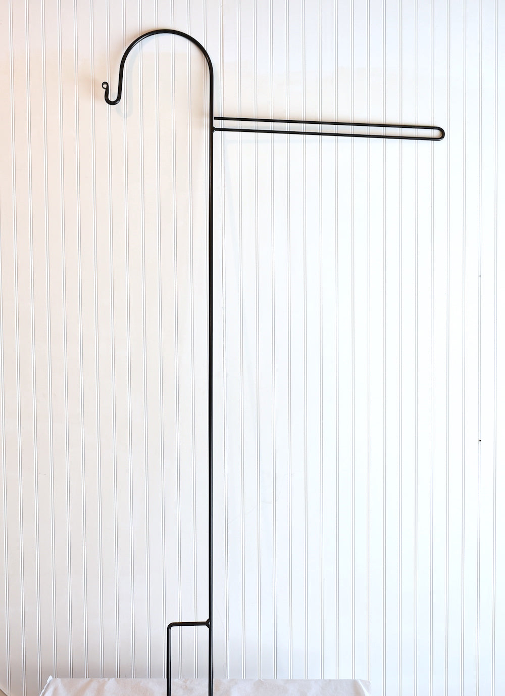 Wrought Iron Large Flag Holder With Hook