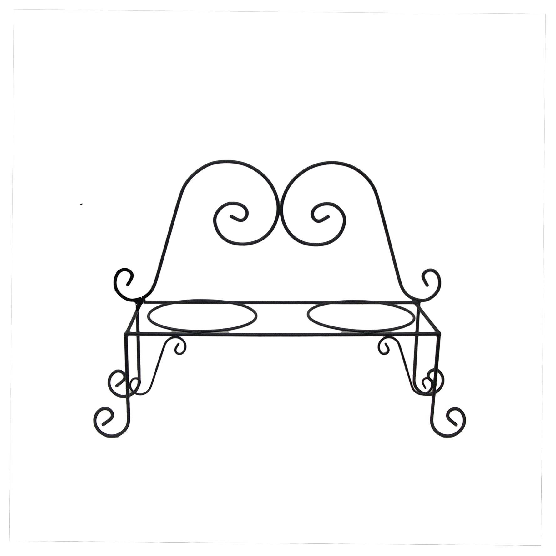 double plant pot holder Bench Style Double Plant Holder for 10" Pots