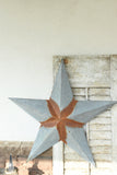 24" Rusty Galvanized Tin Star