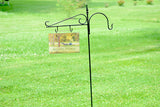 Castle Slate Pole for Hanging Slates or Signs - With Shepherd Hook