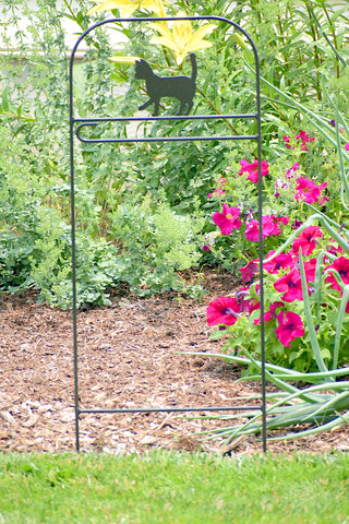 Mini Flag Arbor With Cat Cutout Design