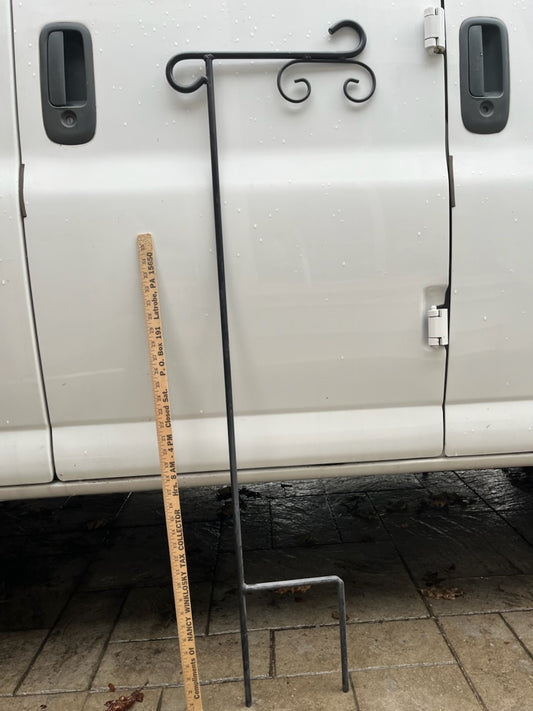 Custom 39.5" Tall Plain Hanger Slate or Sign Pole for 12" wide slates