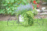 Bicycle Potted Plant Holder for 10" Pot - Wrought Iron