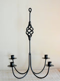 Hanging Chandeliers With Four Candle Holders - Wrought Iron