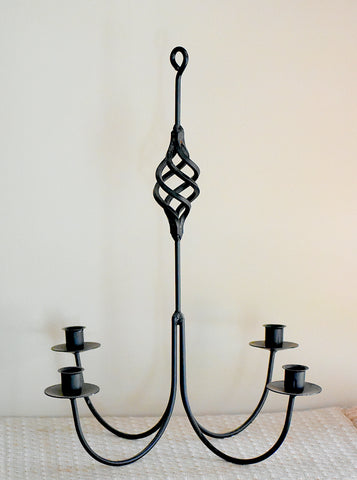 Hanging Chandeliers With Four Candle Holders - Wrought Iron
