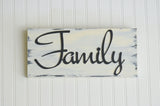 'Family' Painted Wooden Sign