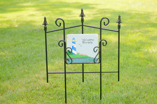 8" Slate Holder - 23" Tall Gate Style