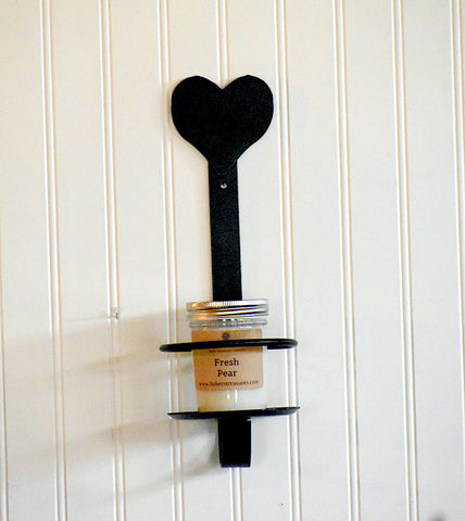 Heart Sconce 4" Jar Candle Holder