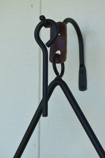 Hand forged Triangle Dinner Bell 11" Wrought Iron Gong