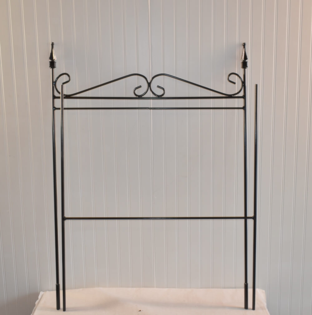 Wrought Iron Large Flag Holder Arbor Two Piece Garden Path PA Wrought iron large flag holder arbor two piece garden path pa
