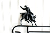 Mini Flag Holder With Bull Rider Cutout Design