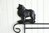 Mini Flag Holder With Collie Dog Cutout Design