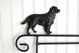 Mini Flag Holder With Golden Retriever Dog Cutout Design