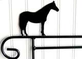 Mini Flag Holder With Horse Cutout Design