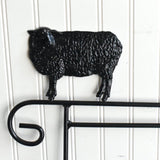 Mini Flag Holder With Sheep Cutout Design