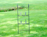 31" Tall Double Finial Slate Holder For 2 - 12" Slates on top of each other