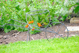 Wheelbarrow Plant Holder for 10" Pots - Wrought Iron