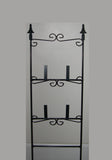 31" Tall Double Finial Slate Holder For 2 - 12" Slates on top of each other