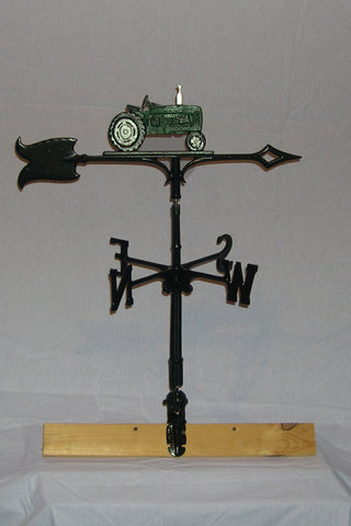 30" Tractor Weathervane - Hand Painted - Roof Top