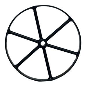 8" Wheel With 1/2" Axle Hole - Wrought Iron