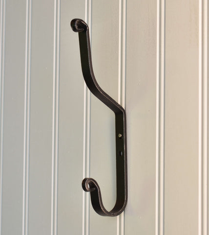 Small Forged Coat Hook - Wrought Iron