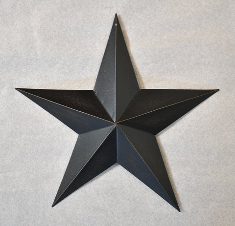 12" Antique Black Tin Star