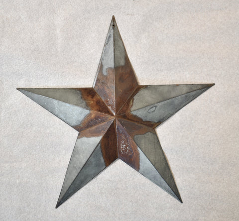 12" Rusty Galvanized Tin Star