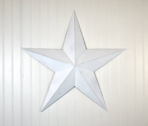18"White Tin Star