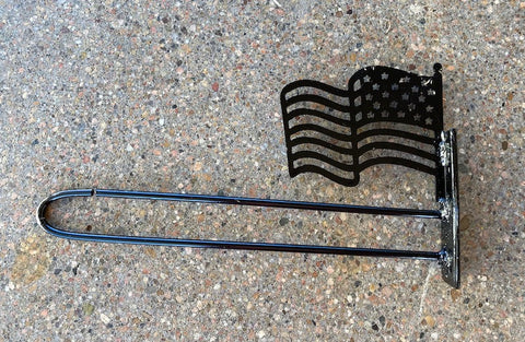 Wall Mount Mini Flag Holder With Flag Cutout