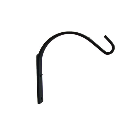 Medium Wall Mount Arch Hook - Flat Wrought Iron