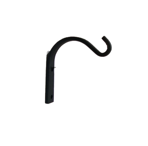 Small Wall Mount Arch Hook - Flat Wrought Iron