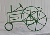 Green Colored Tractor Plant Holder for 10" Containers