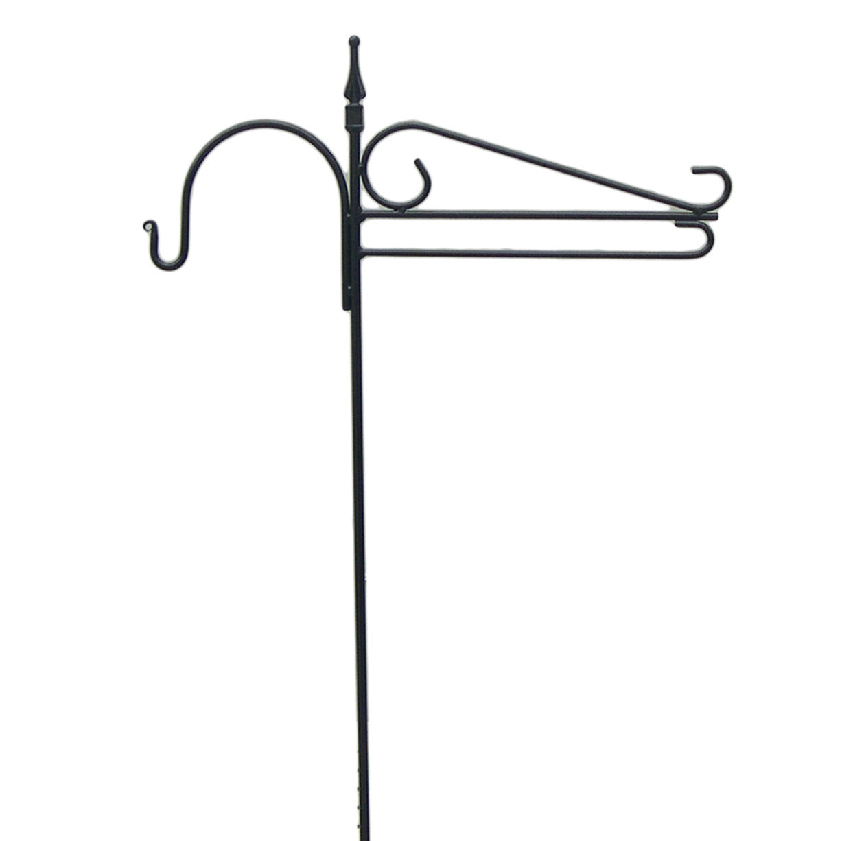 Small Fancy Garden Flag Holder With Hook - Wrought Iron