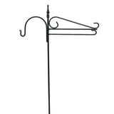 Mini Fancy Flag Holder With Hook - Wrought Iron