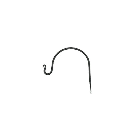 Medium Wall Mount Arch Hook - Wrought Iron