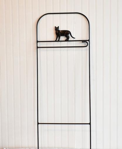 Small Garden Flag Arbor With Cat Cutout Design