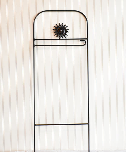 Small Garden Flag Arbor With Sun Cutout Design