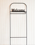 Mini Flag Arbor with Welcome Cutout Text