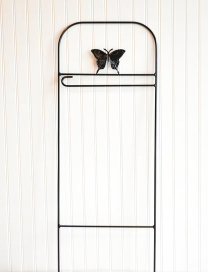 Small Garden Flag Arbor With Butterfly Cutout Design