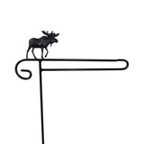 Mini Flag Holder With Moose Cutout Design