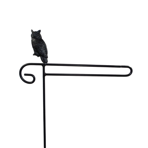 Mini Flag Holder With Owl Cutout Design