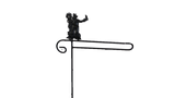 Mini Flag Holder With Scarecrow Cutout Design