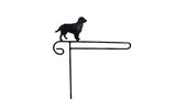 Mini Flag Holder With Golden Retriever Dog Cutout Design