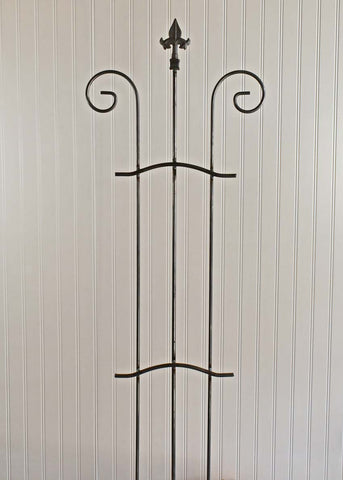 Small Trellis With Scroll - Wrought Iron