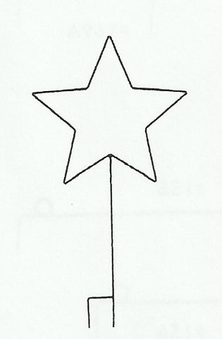 24" Star Outline on Pole
